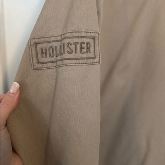 Hollister Men's Jacket in Khaki Size XL - Picture 2 of 4